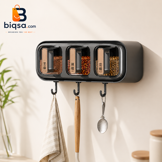 Wall Mounted Spice Organizer Set