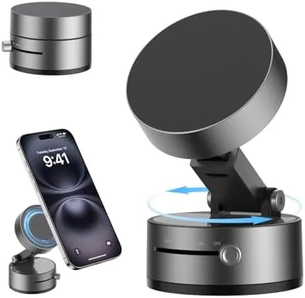 📱 Magnetic Vacuum Phone Holder Mount