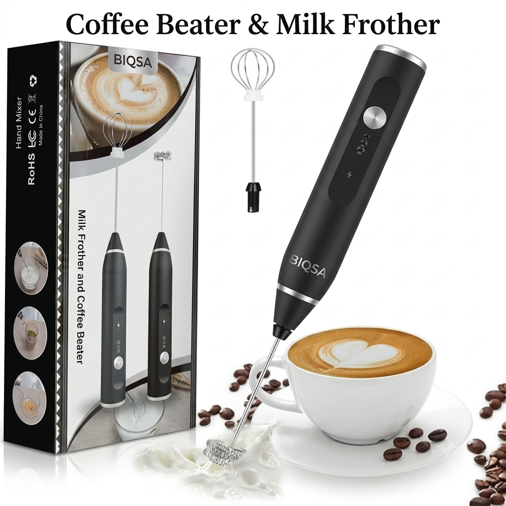 USB Rechargeable 3-Speed Milk Frother