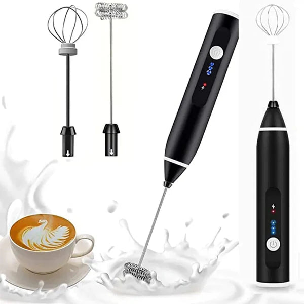 USB Rechargeable 3-Speed Milk Frother