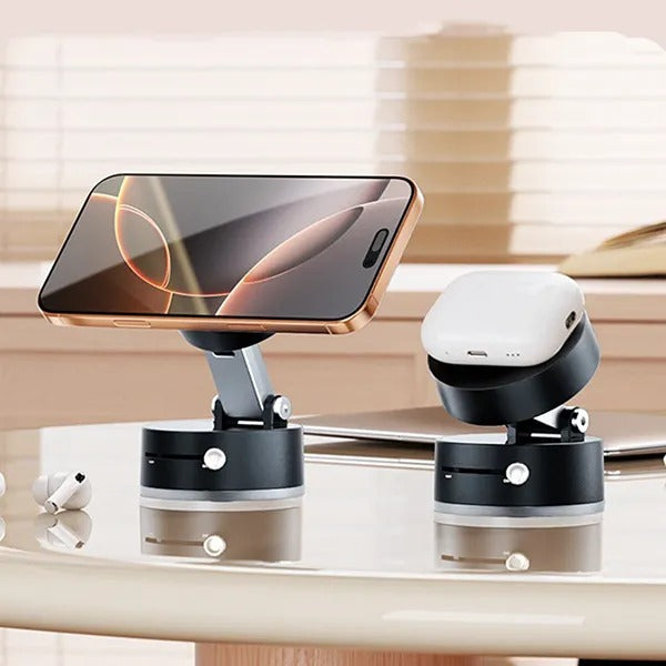 📱 Magnetic Vacuum Phone Holder Mount