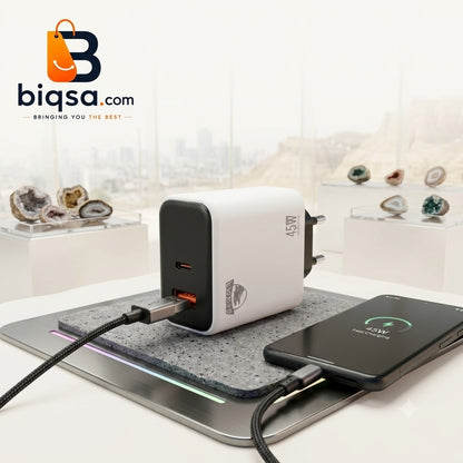 45W Dual Port Fast Charger