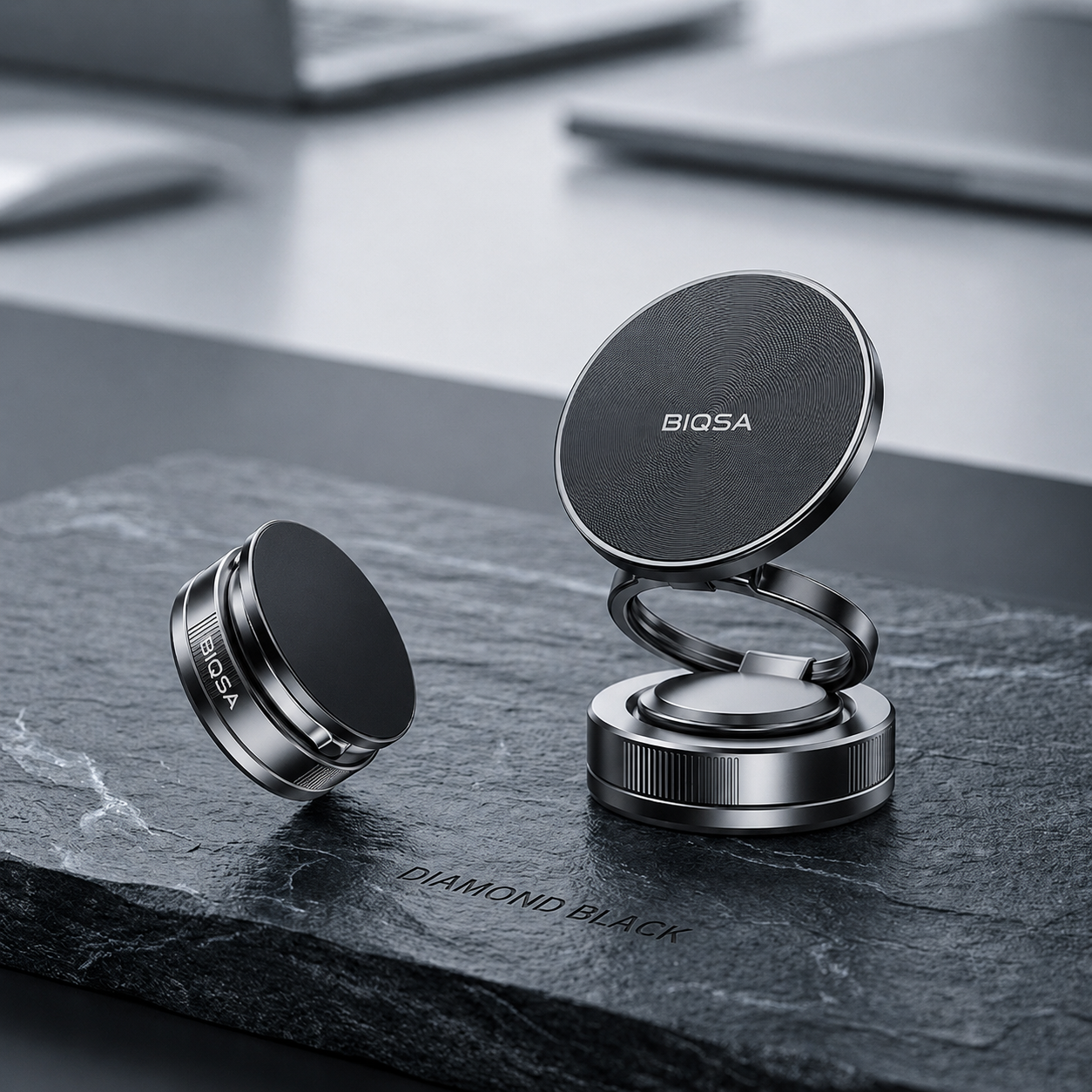 📱 Magnetic Vacuum Phone Holder Mount