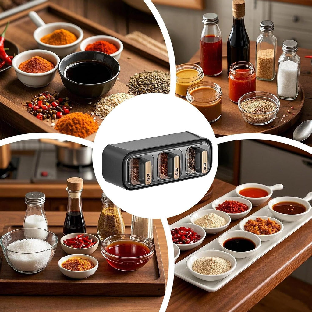 🧂 Wall Mounted Spice Organizer Set