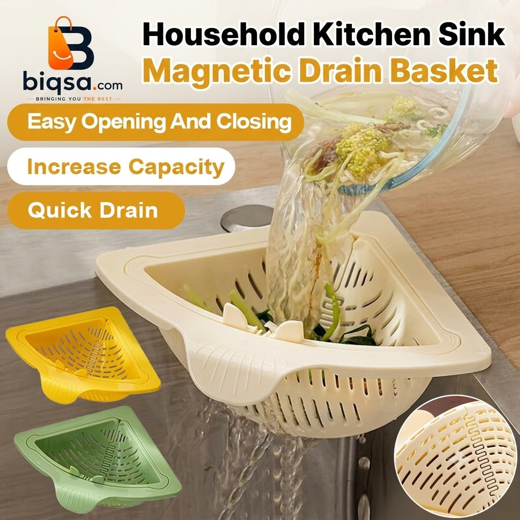 Magnetic Sink Corner Basket