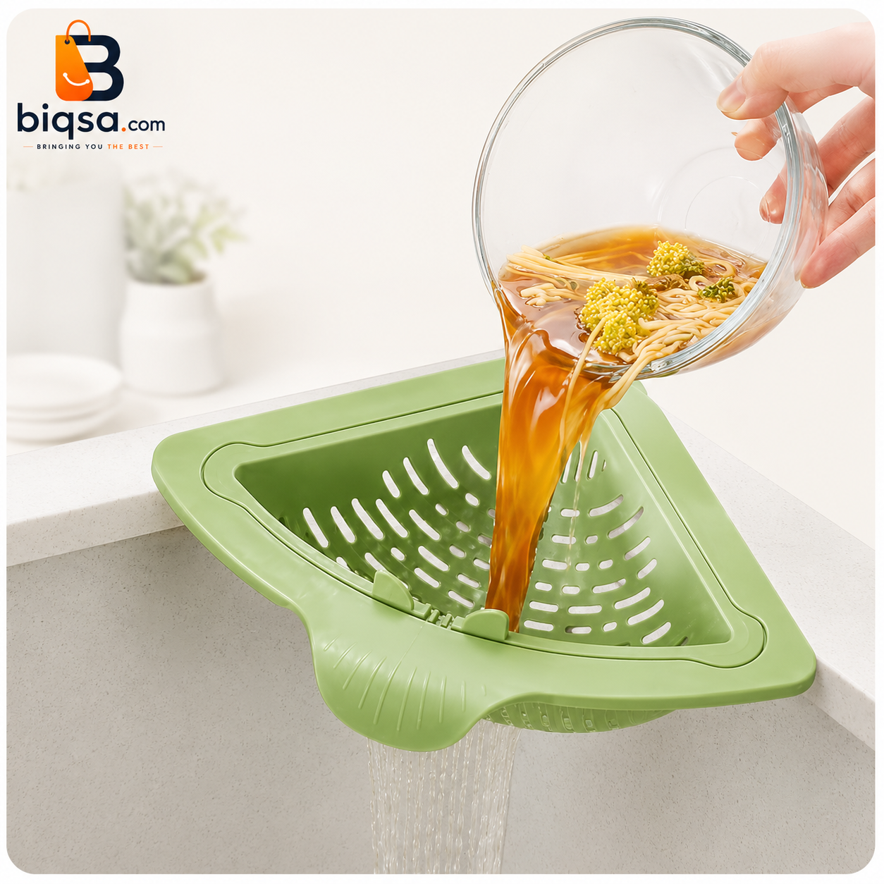 Magnetic Sink Corner Basket