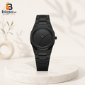 🖤 Black Minimalist Analog Aura Watch