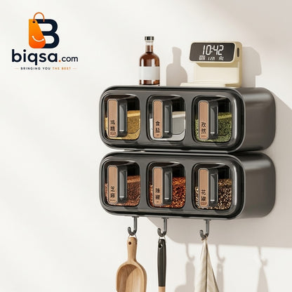 Wall Mounted Spice Organizer Set