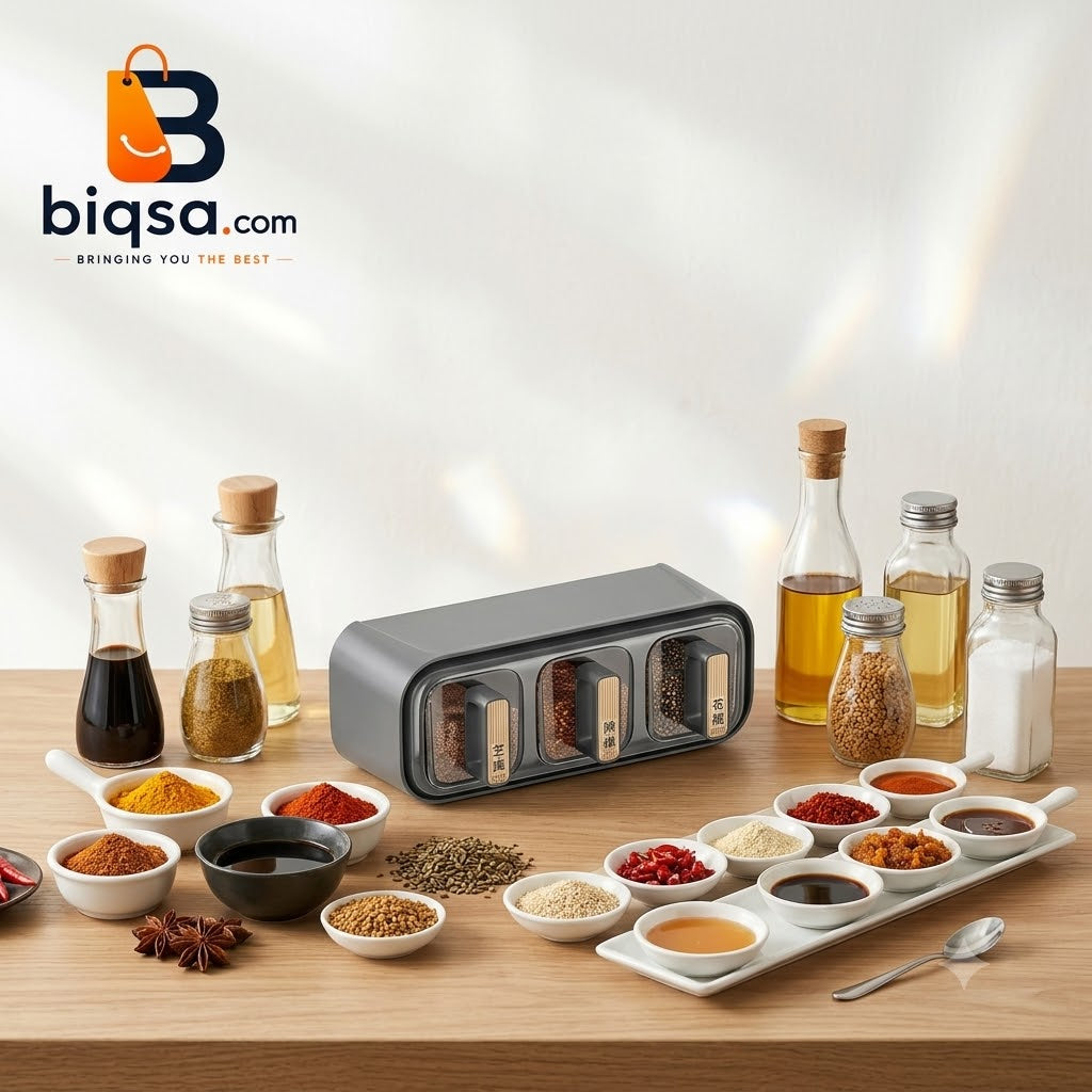 Wall Mounted Spice Organizer Set
