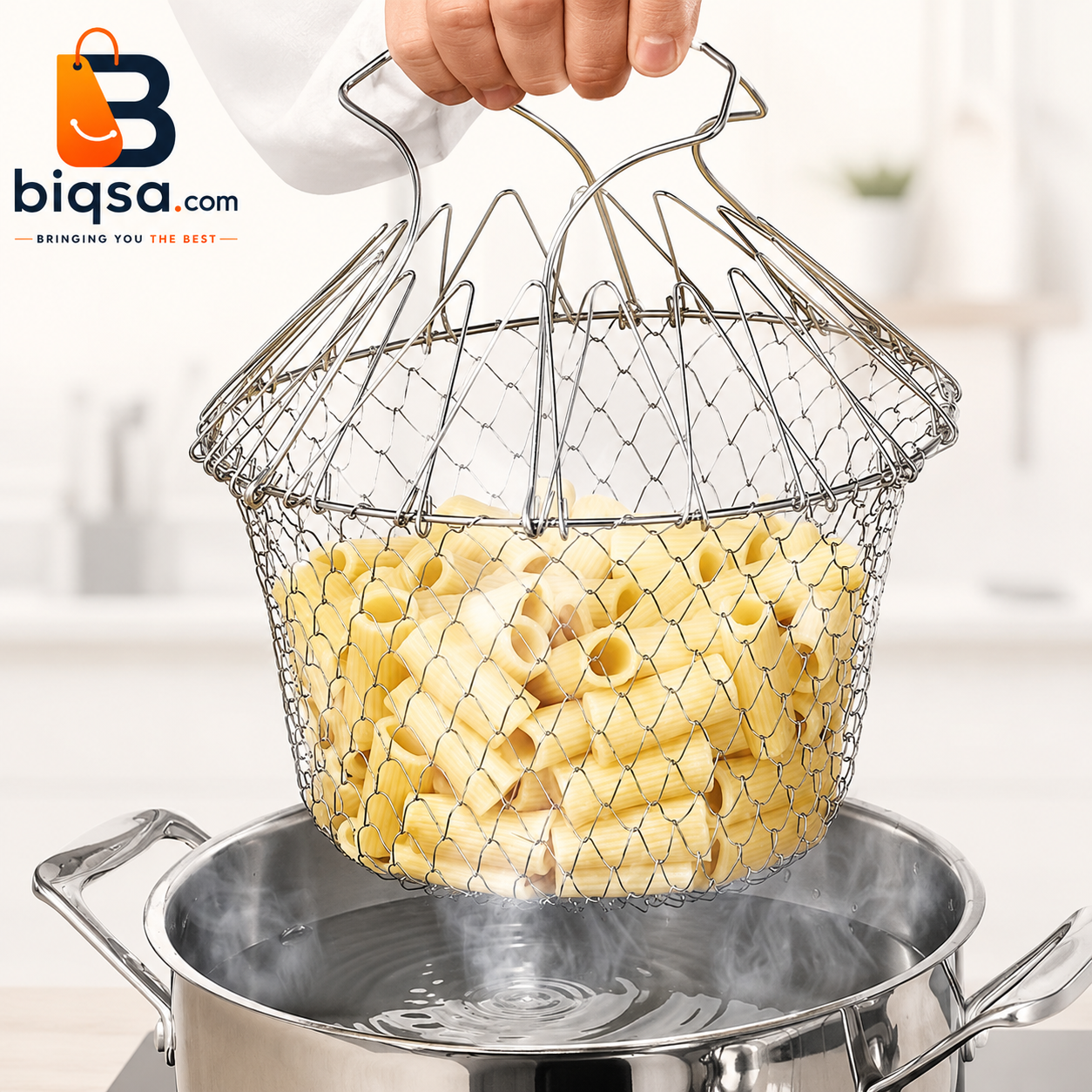 Foldable Stainless Steel Basket