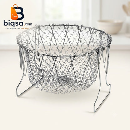 Foldable Stainless Steel Basket