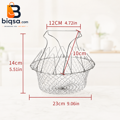 Foldable Stainless Steel Basket