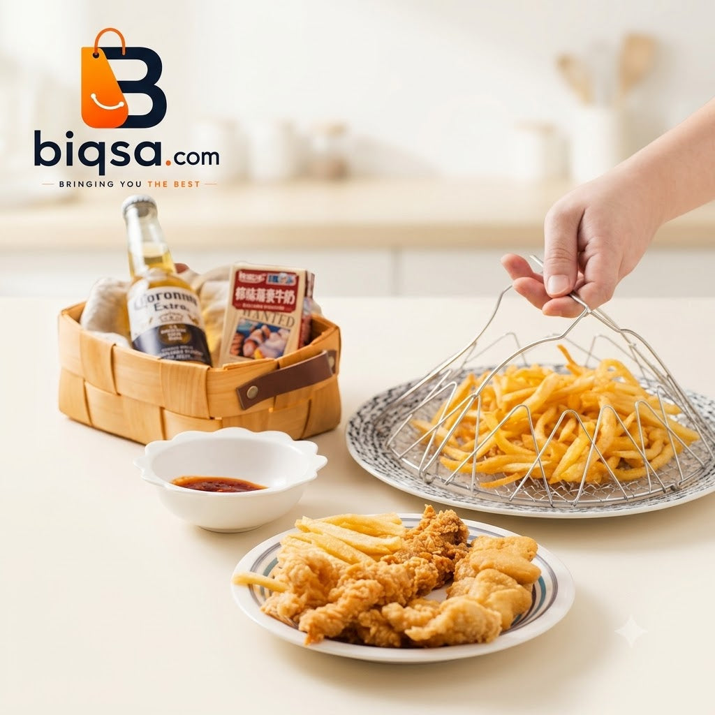 Foldable Stainless Steel Basket