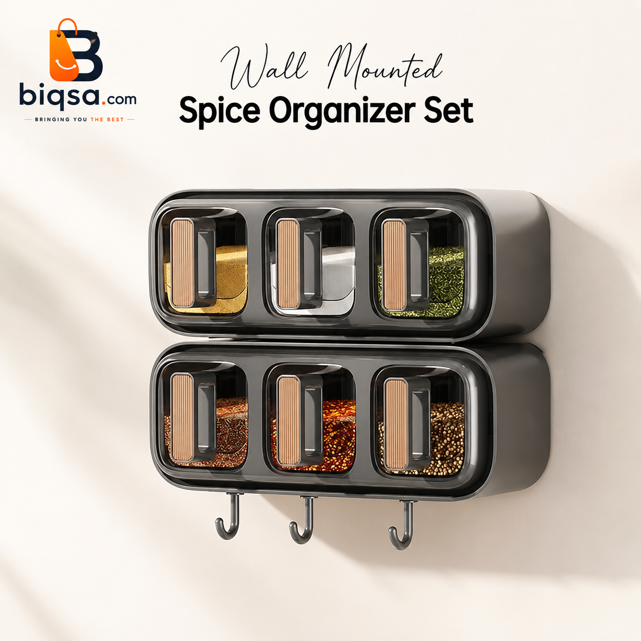 Wall Mounted Spice Organizer Set