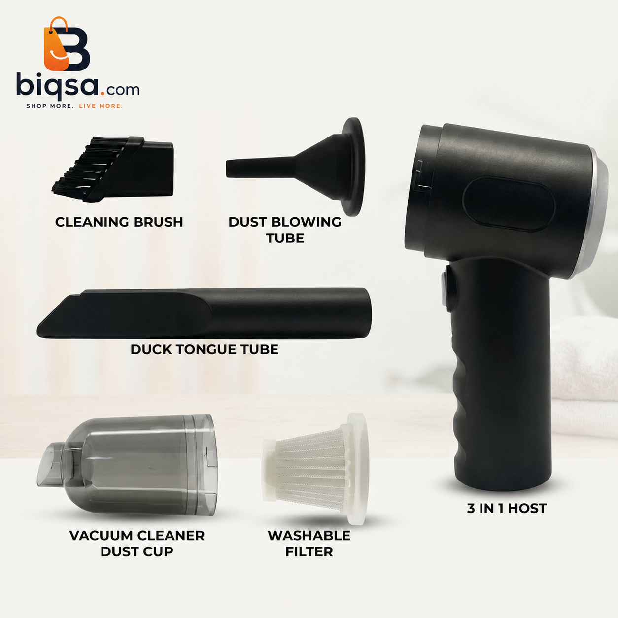 3-in-1 Handheld Vacuum Cleaner