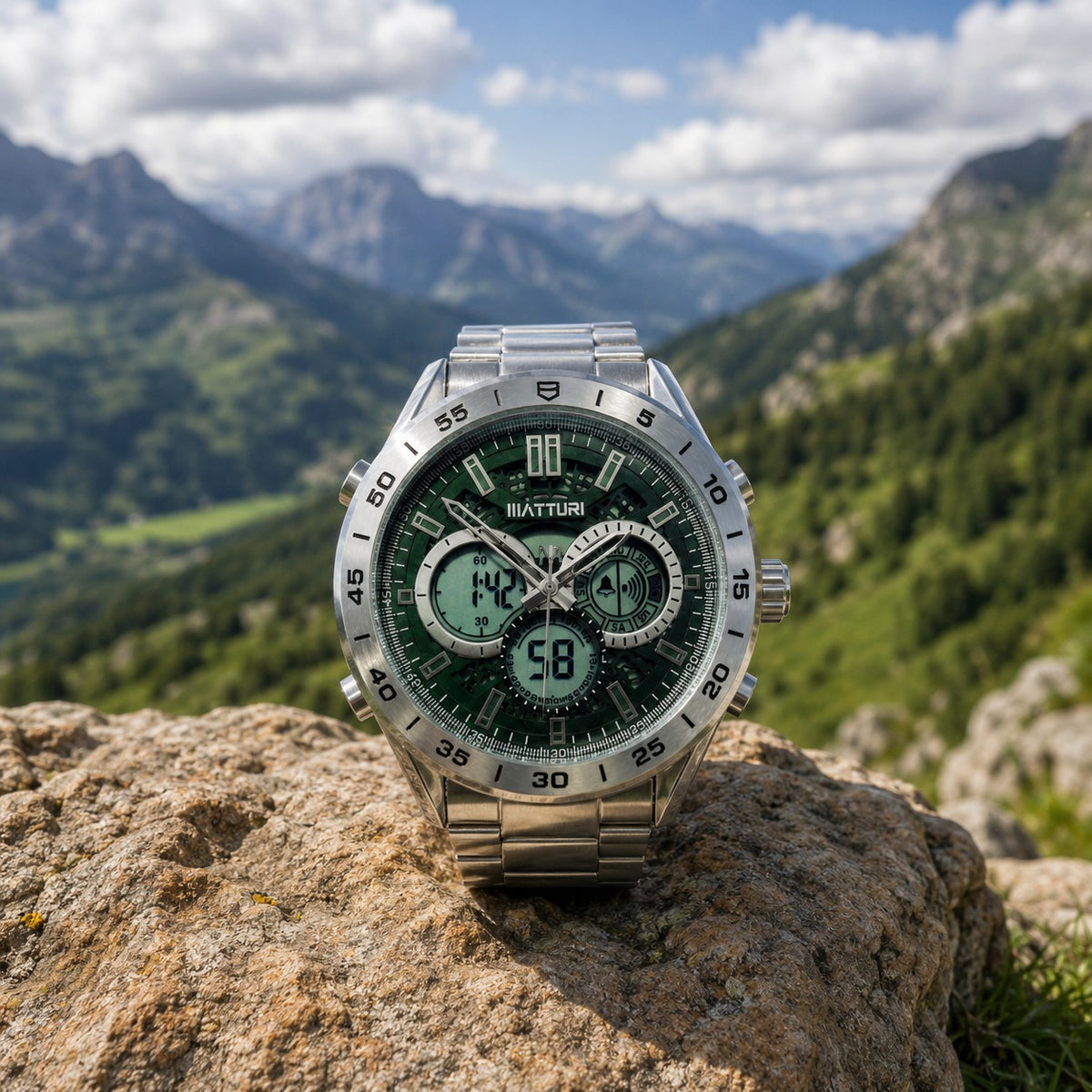 Premium Dual Display Sports Watch